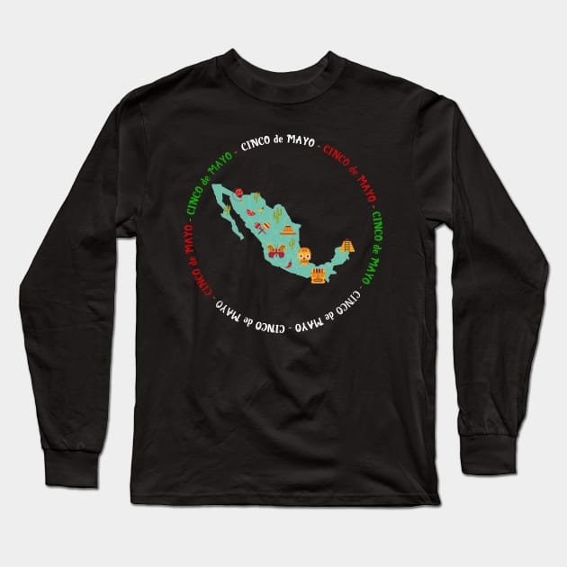 cinco de mayo - mexico Long Sleeve T-Shirt by aldistar